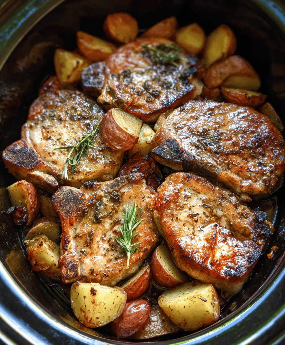 Easy Crock Pot Pork Chops and Potatoes Recipe