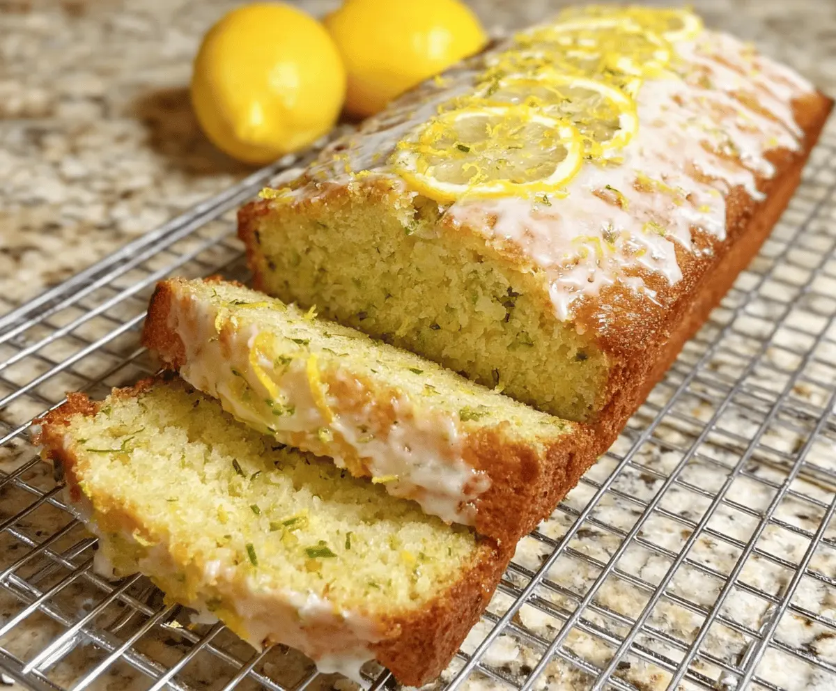 Moist Lemon Zucchini Bread Recipe