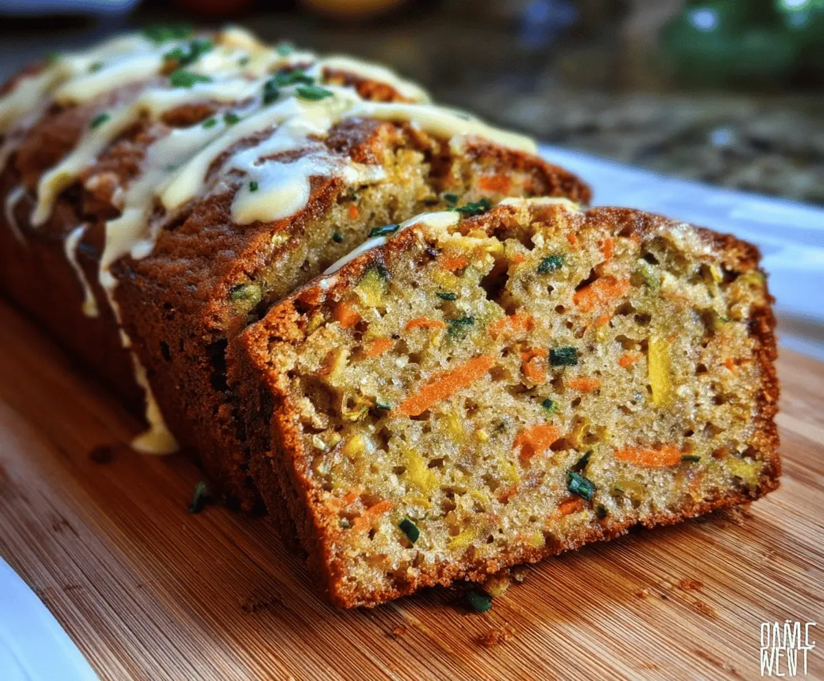 Moist Carrot Apple Zucchini Bread Recipe