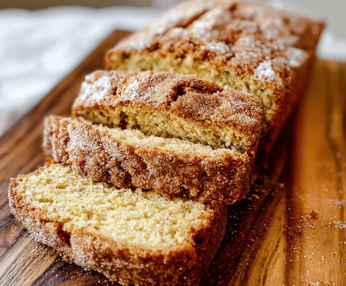 Moist Snickerdoodle Zucchini Bread Recipe