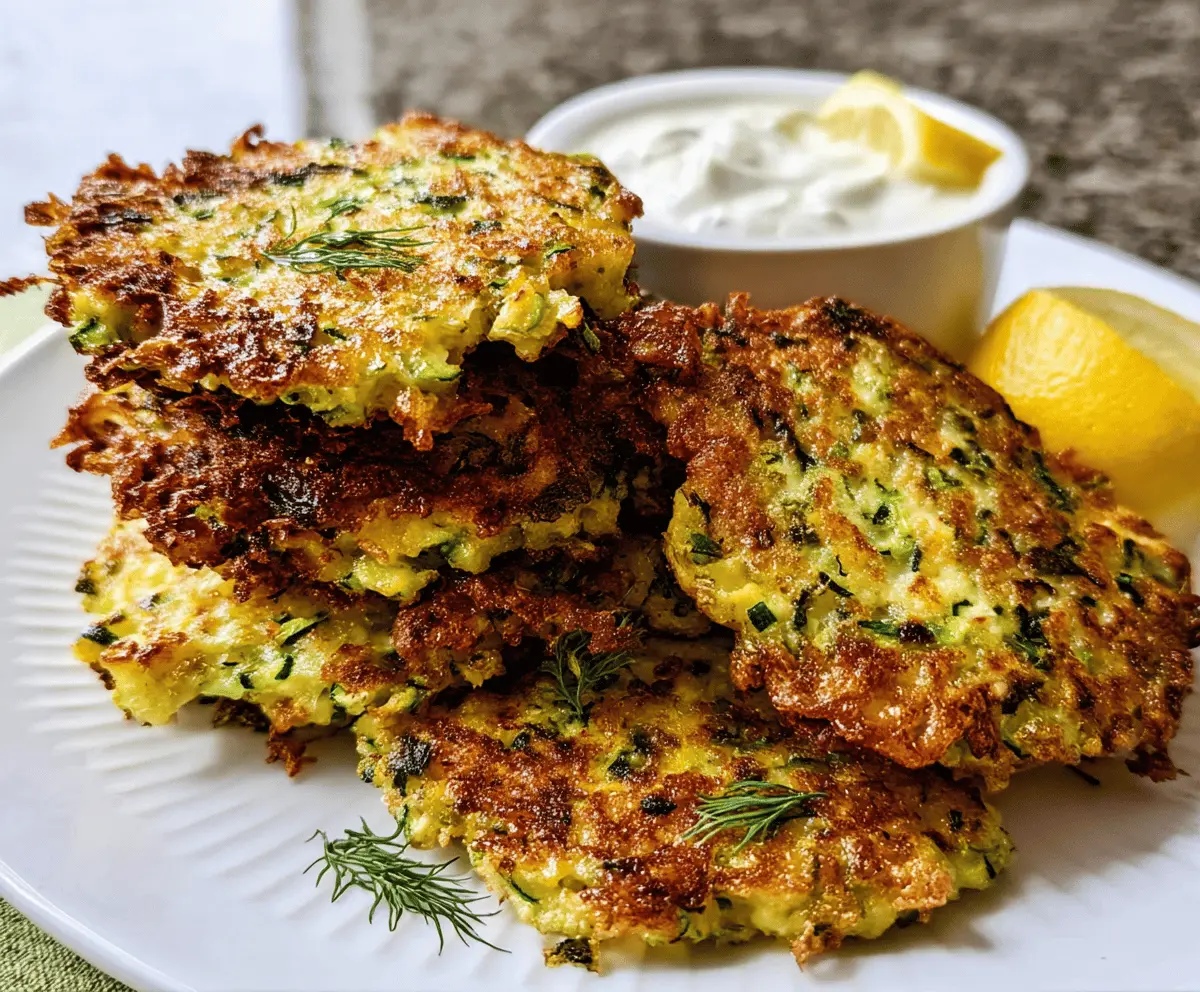 Crispy Zucchini Fritters Easy and Delicious