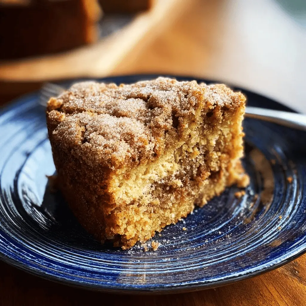 Moist Cinnamon Sugar Zucchini Coffee Cake Recipe