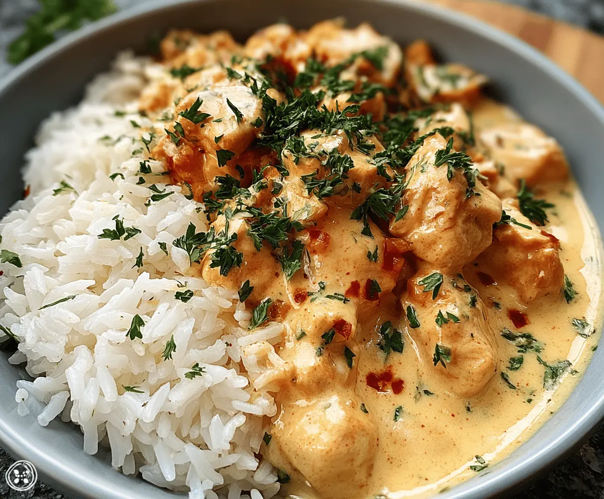 Easy Creamy Chicken and Rice Dinner Recipe