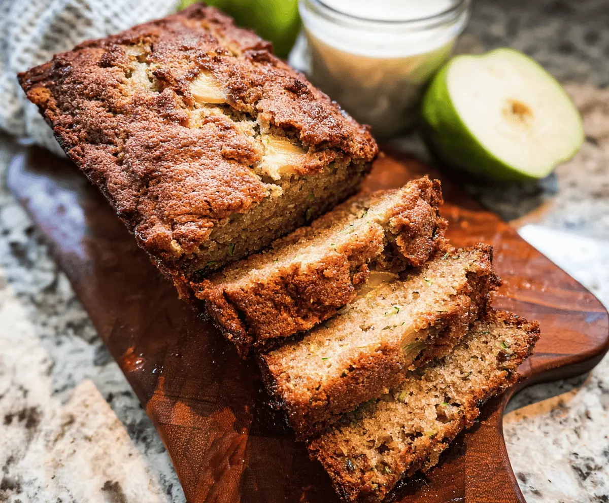 Moist Apple Zucchini Bread Recipe