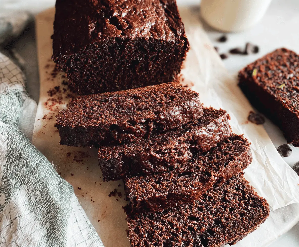 Healthy Chocolate Zucchini Bread Recipe