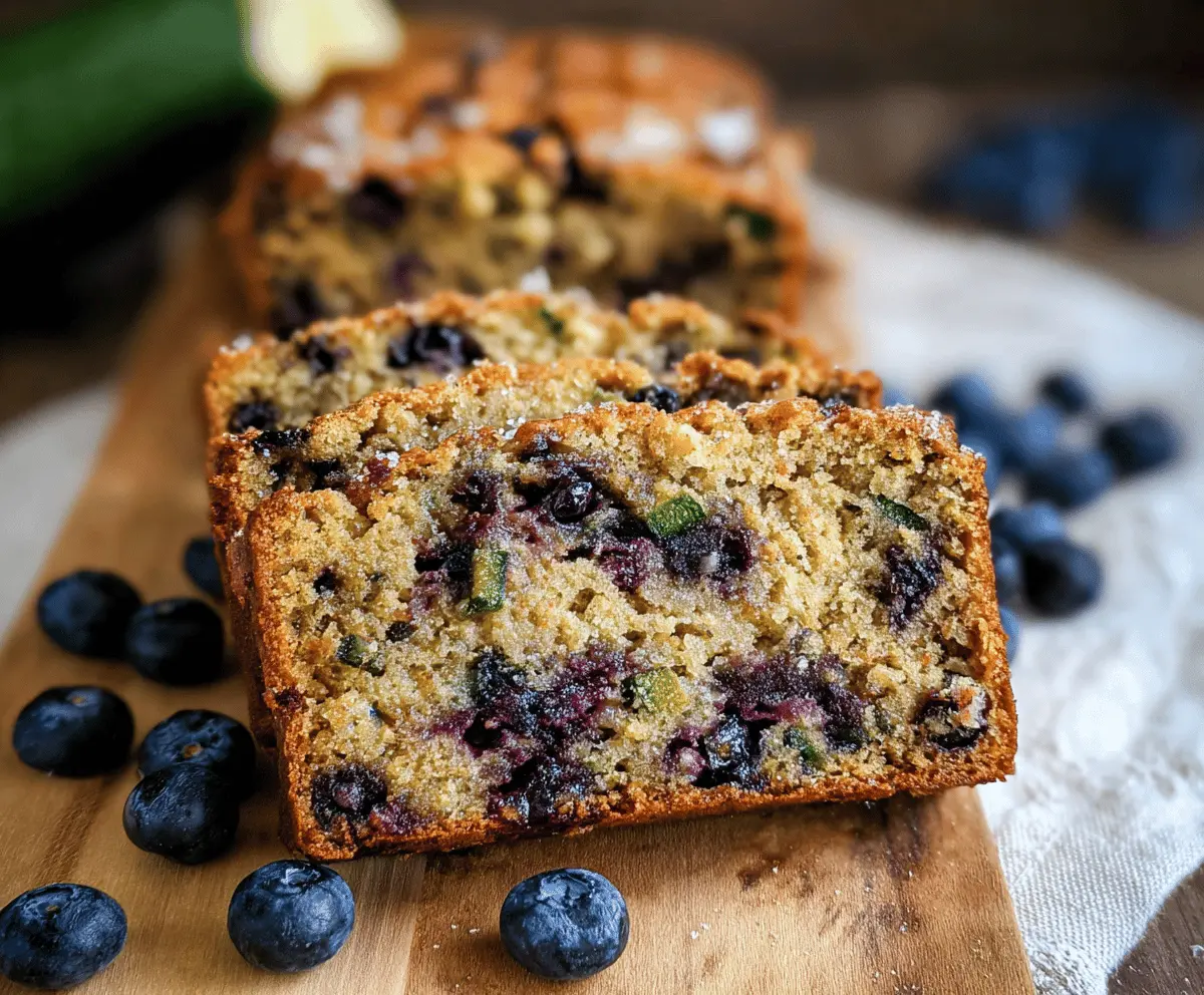Moist Blueberry Zucchini Bread Recipe