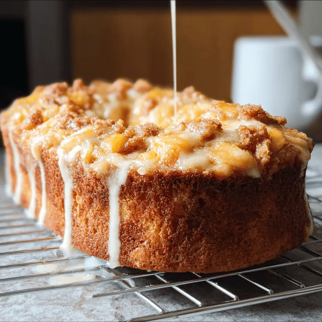 Cream Cheese Peach Cobbler Pound Cake Recipe