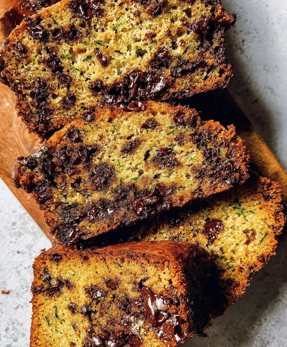 Moist Chocolate Chip Zucchini Bread Recipe