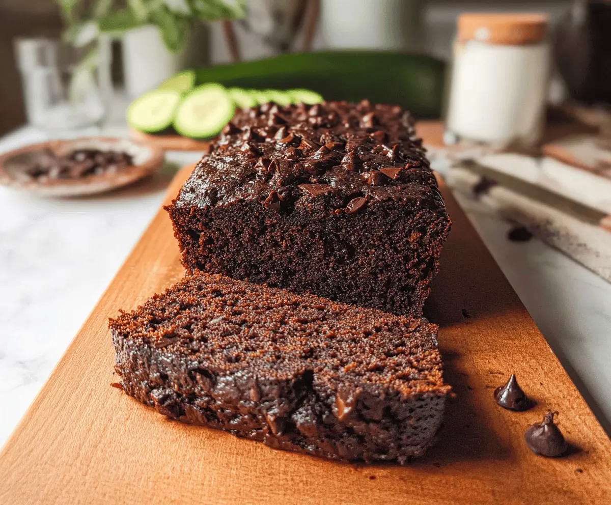 Moist Chocolate Zucchini Bread Recipe