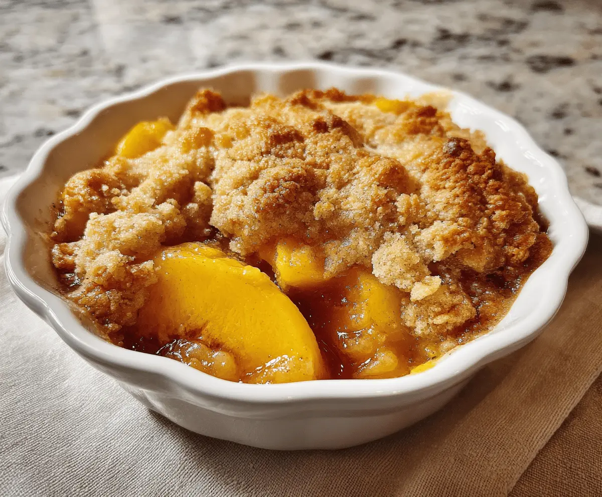 Easy Southern Peach Cobbler Recipe