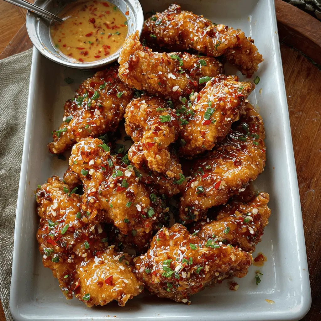 Crispy Bang Bang Chicken With Easy Sauce