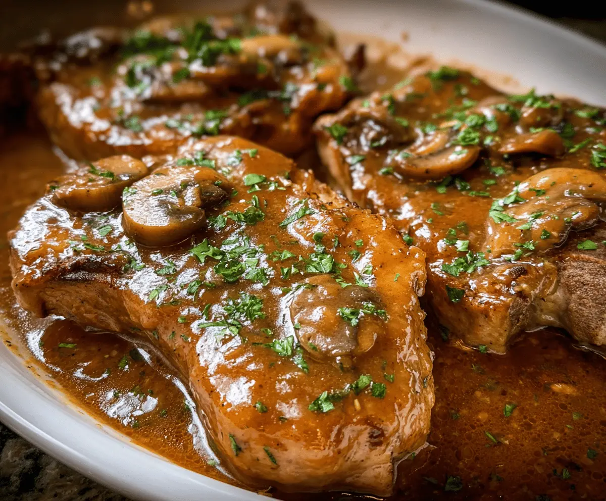 Easy Crock Pot Smothered Pork Chops Recipe
