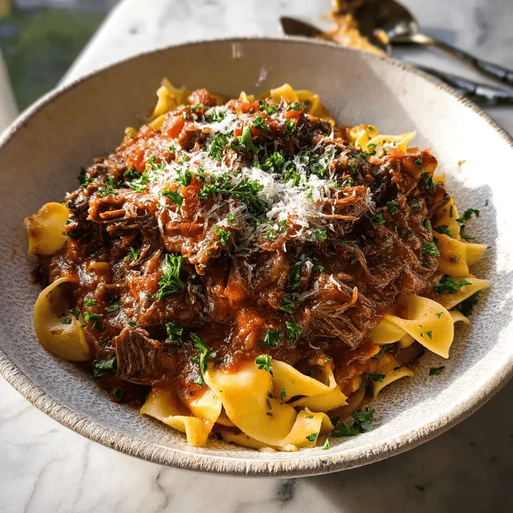 Easy Slow Cooker Beef Ragu Recipe for Tender Flavor