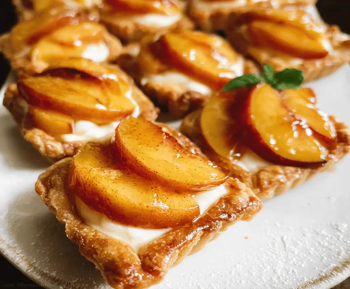 Mini Peach and Cream Cheese Tartlets Recipe