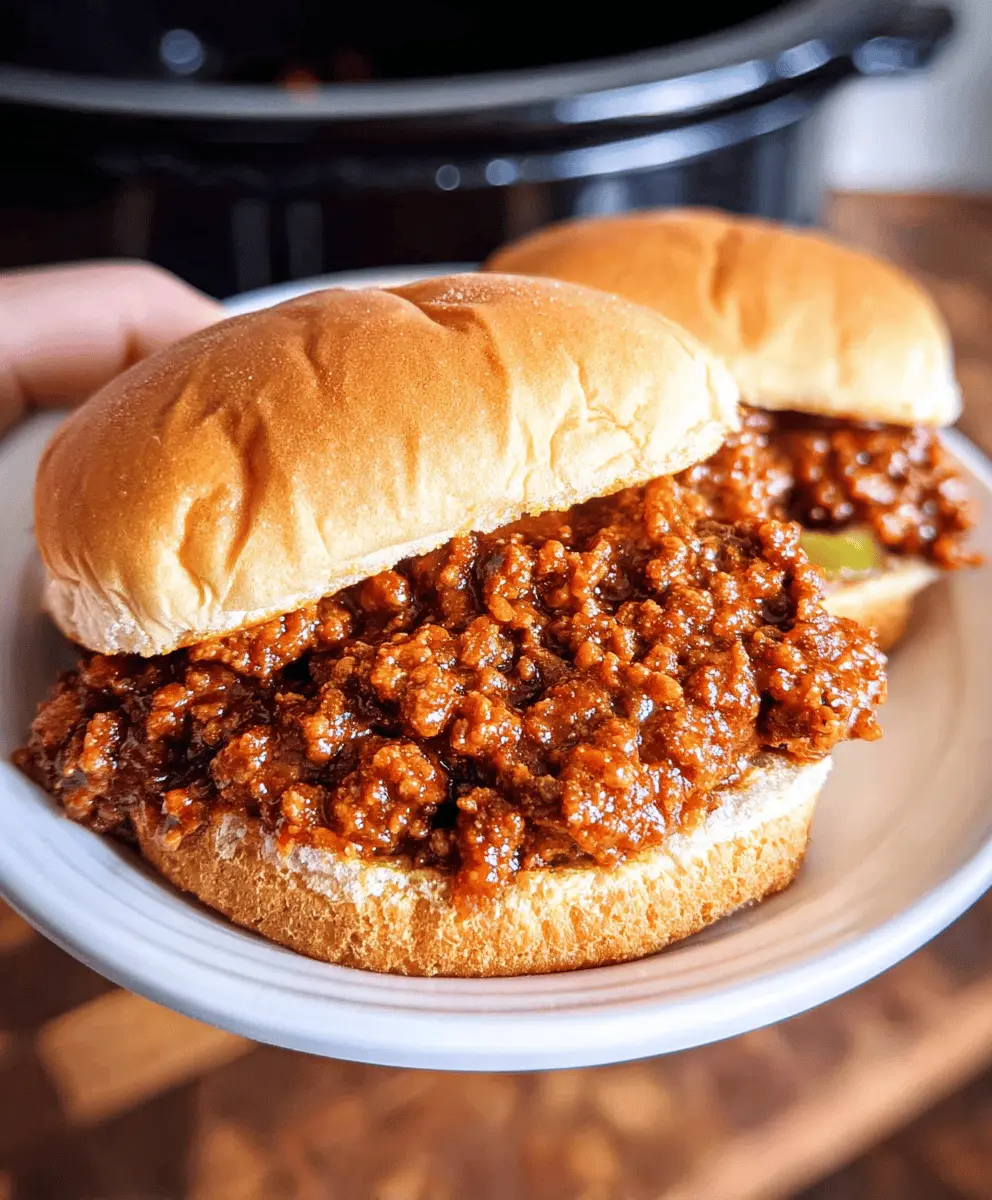 Easy Slow Cooker Sloppy Joes Recipe