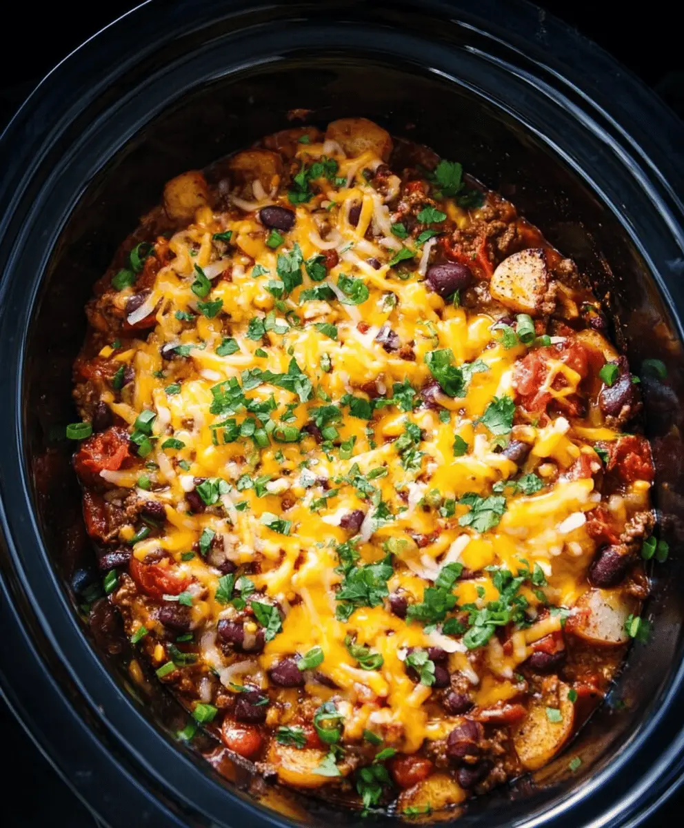 Easy Slow Cooker Cowboy Casserole Recipe