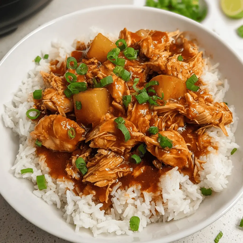 Easy Sweet Hawaiian Crockpot Chicken Recipe
