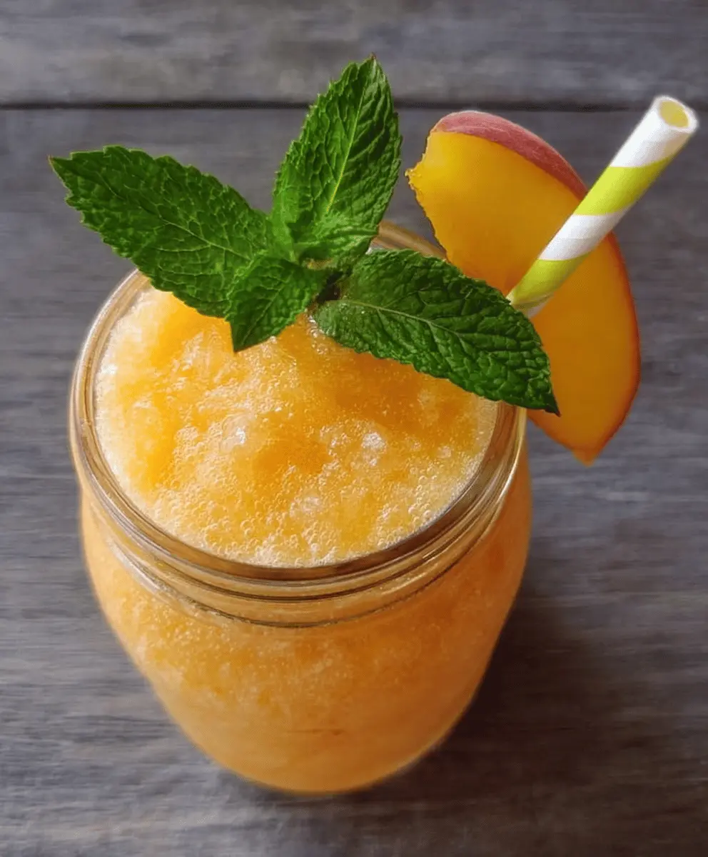 Refreshing Peach Lemonade Slush Recipe