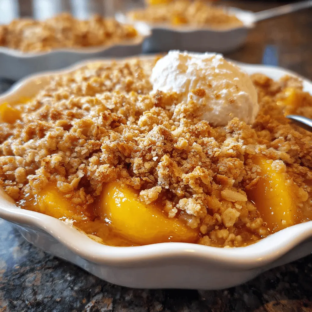 Easy Peach Crisp Recipe With Crunchy Topping