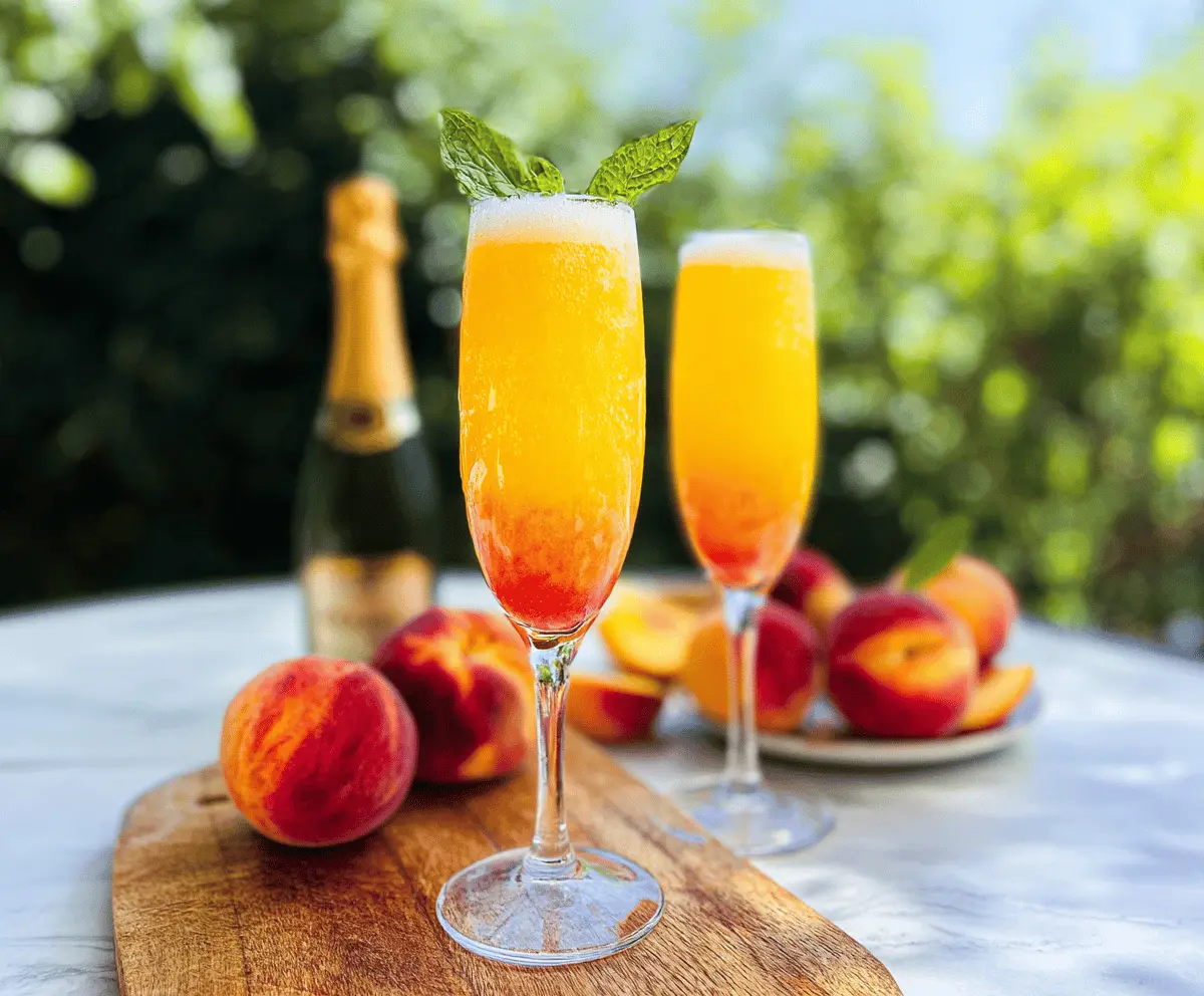 Easy Peach Bellini Recipe for Summer Bliss