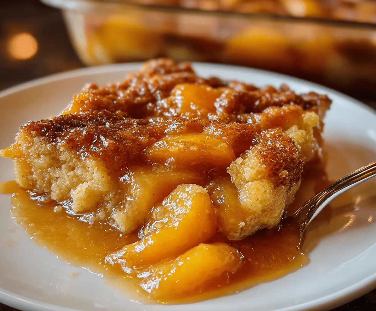 Easy Tennessee Peach Pudding Recipe