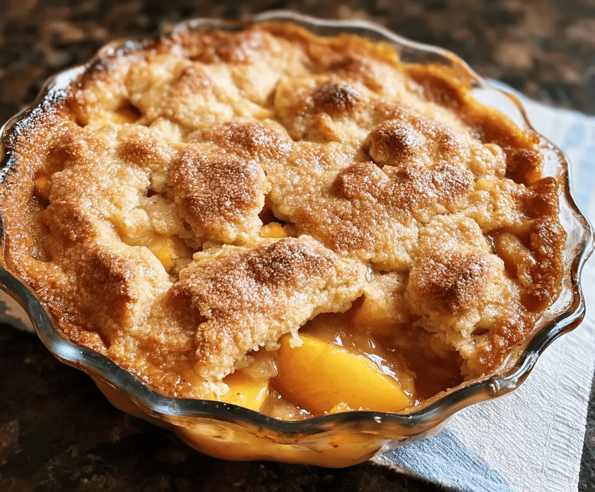 Homestyle Ultimate Peach Cobbler Recipe