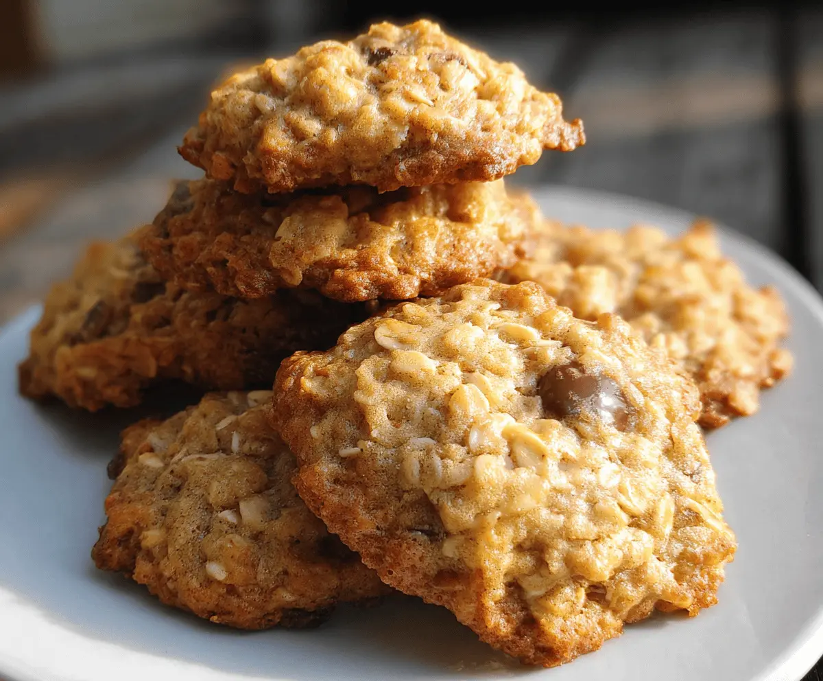Chewy Banana Oatmeal Cookies Recipe