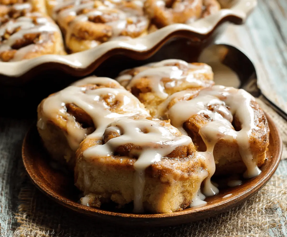 Delicious homemade apple cinnamon rolls topped with icing, featuring tender rolls filled with cinnamon-spiced apple filling and a sweet glaze