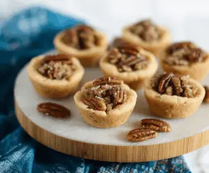 Delicious Pecan Pie Cookie Bites with caramelized pecans and golden cookie base, perfect for dessert or snack cravings.