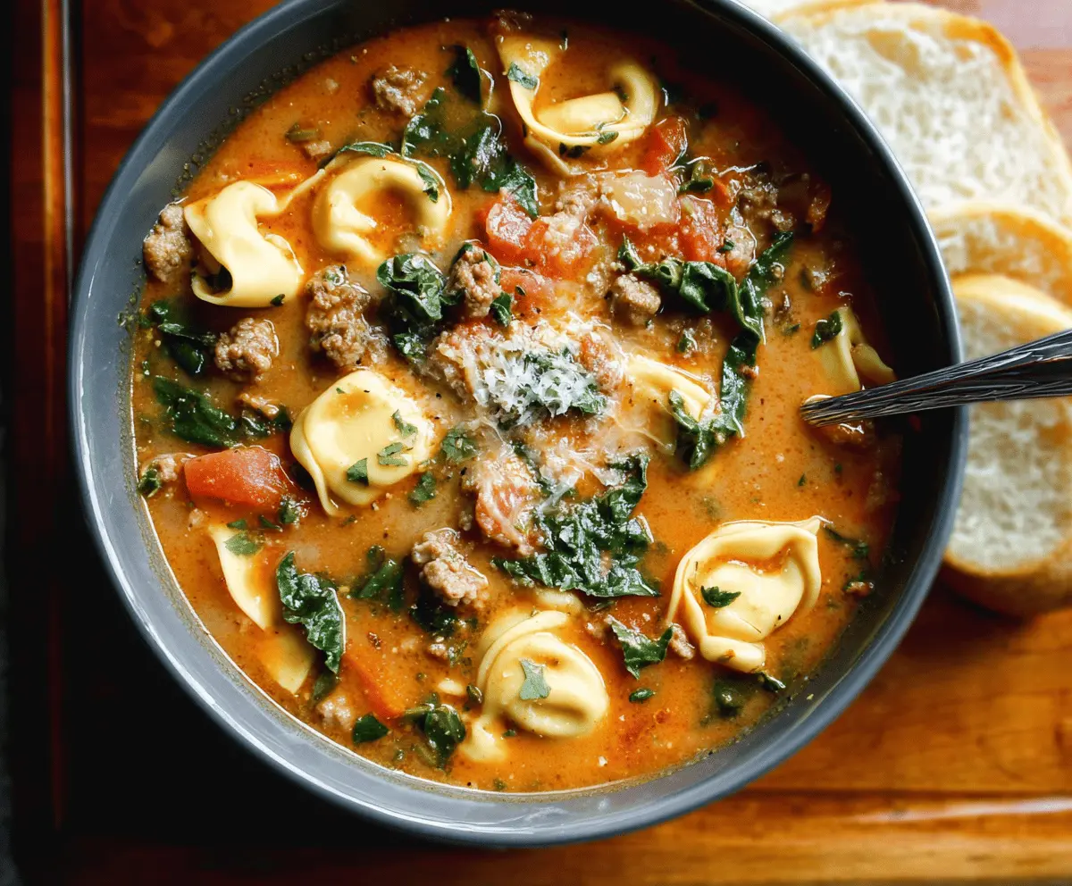 Sausage Tortellini Soup