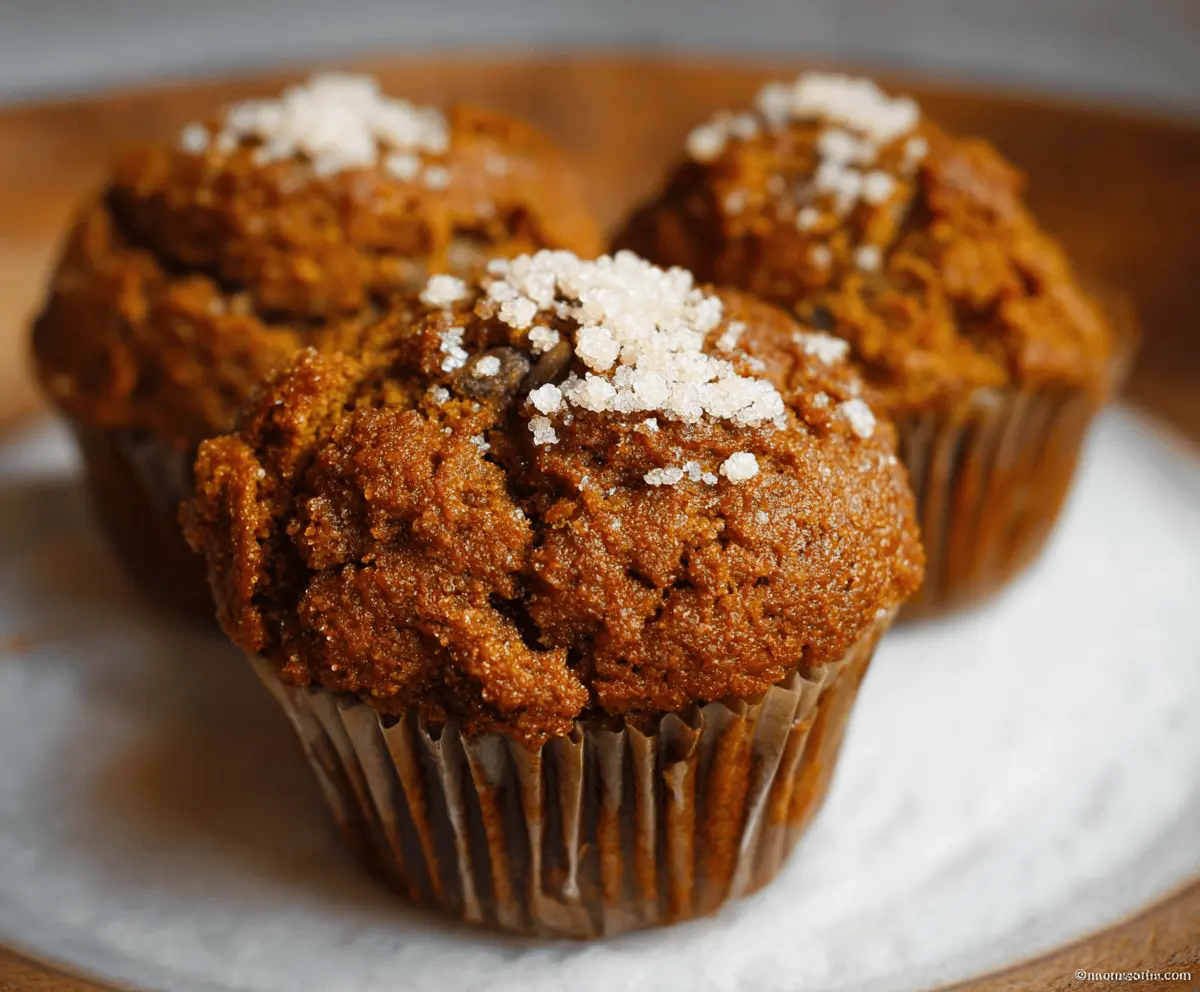 Pumpkin Gingerbread Muffins