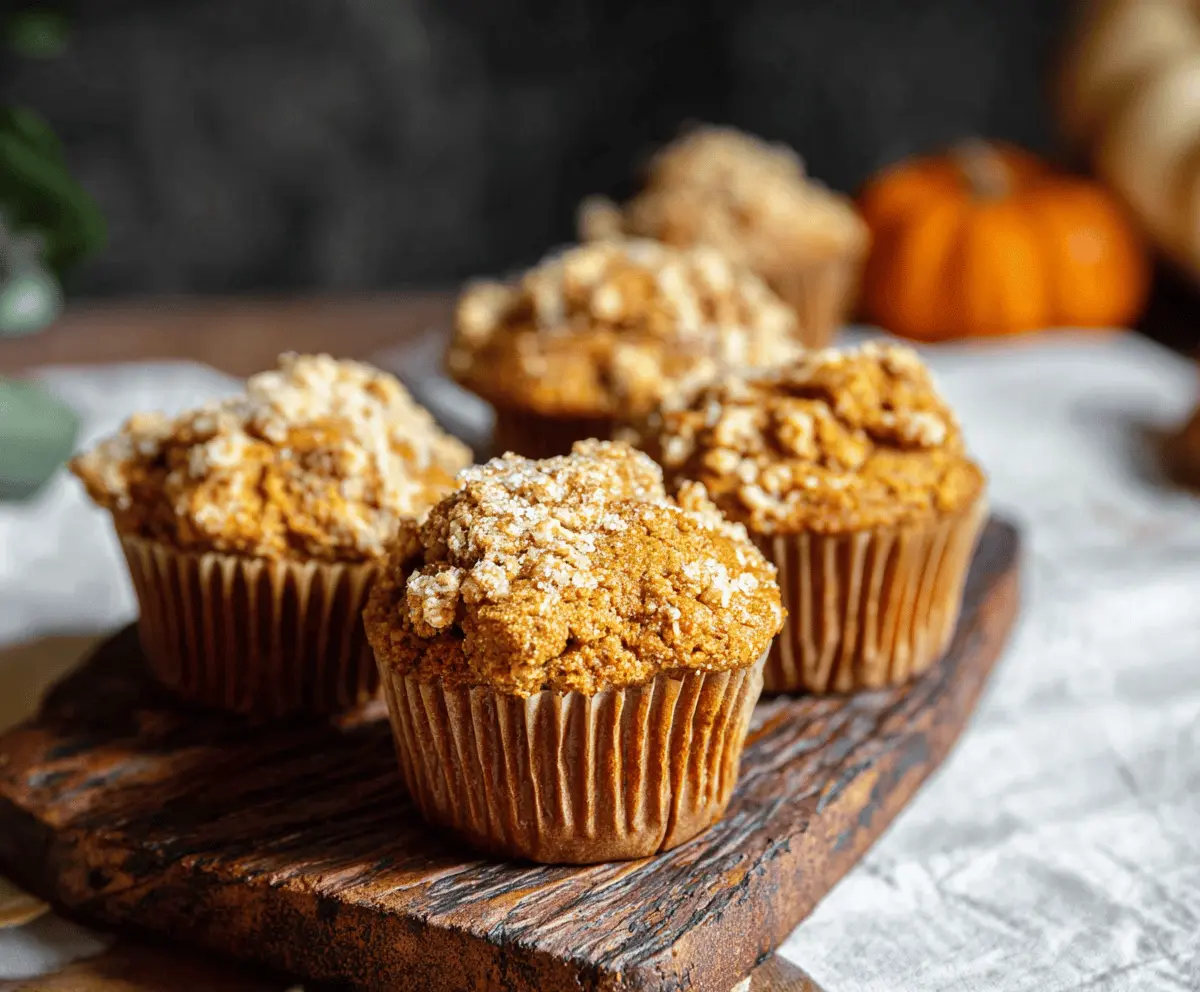 Pumpkin Sourdough Muffins