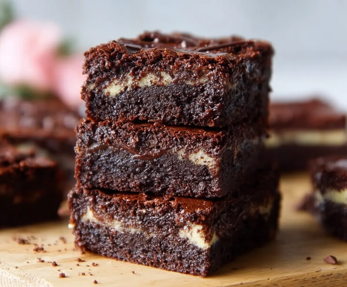 Delicious homemade cottage cheese brownies with rich chocolate flavor and a moist texture.
