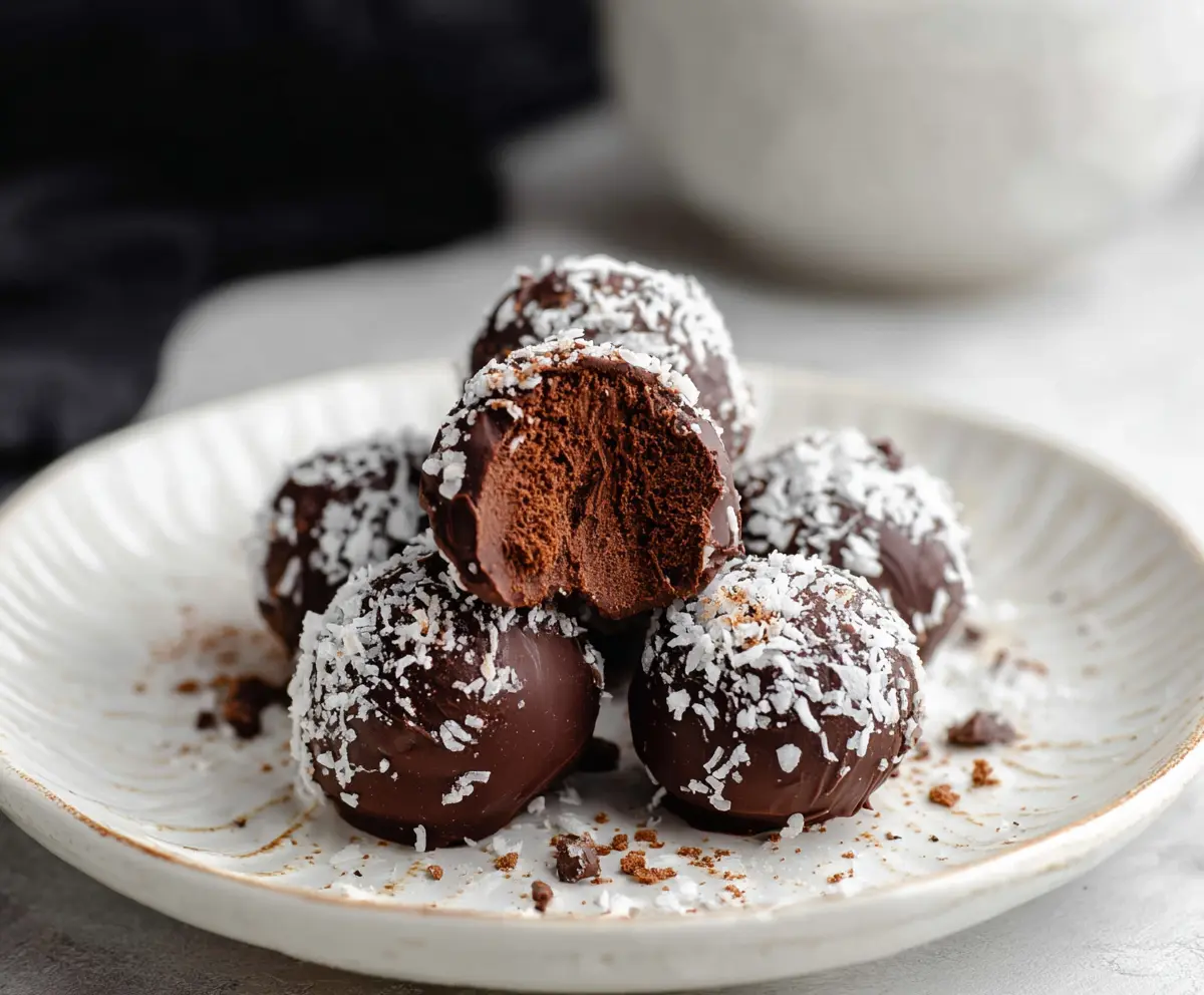 Cottage Cheese Truffles: Delicious and healthy cheese-based sweet treats with a creamy texture.