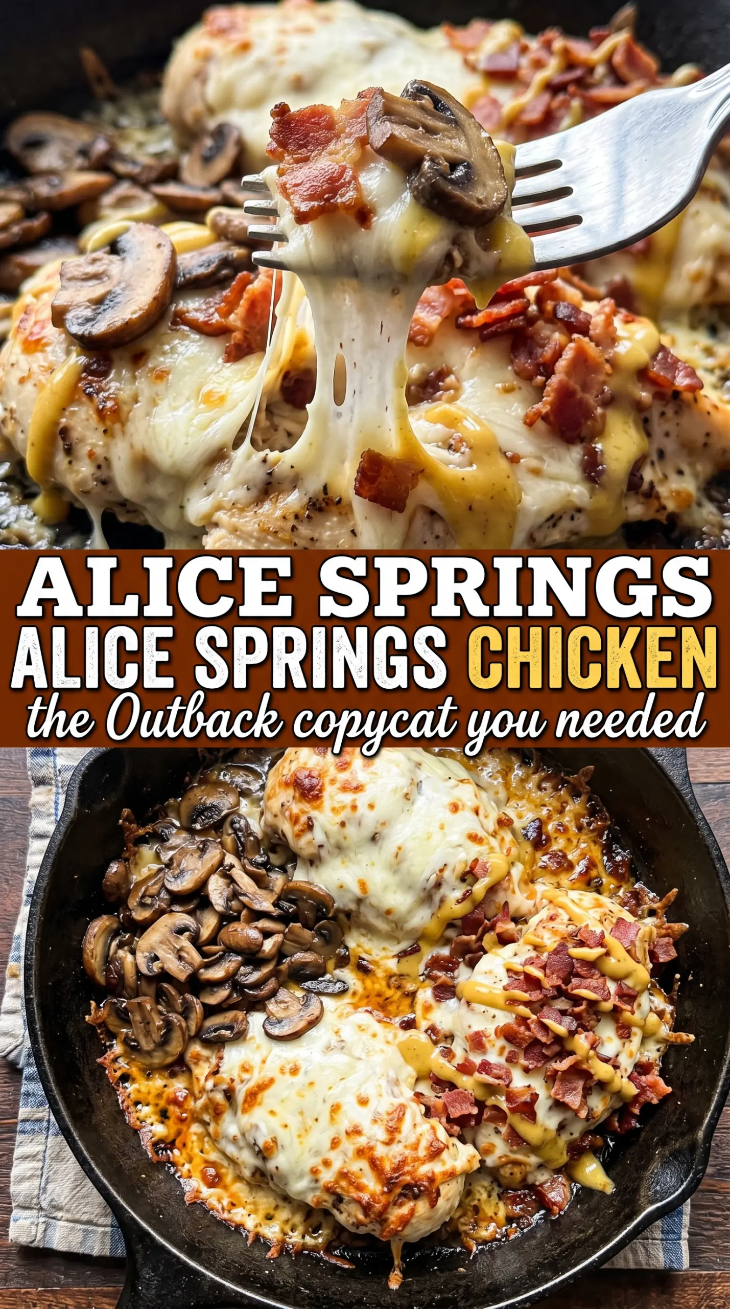 Alice Springs Chicken honey mustard bacon mushrooms