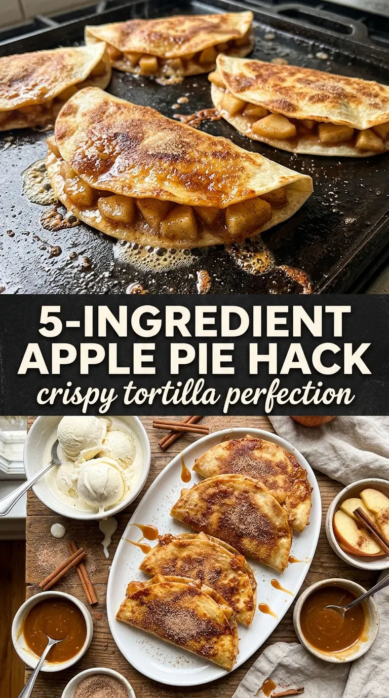 Apple Pie Tortillas cinnamon apples crispy dessert