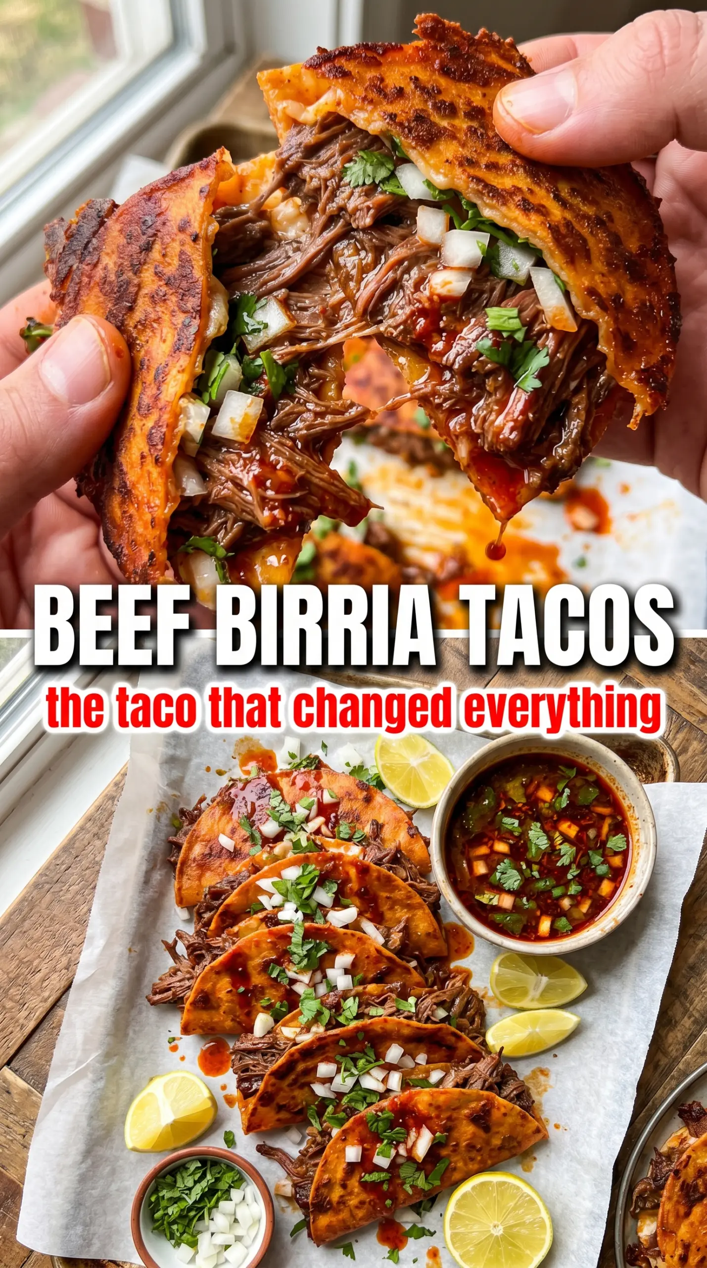 Beef birria tacos crispy cheesy consommé