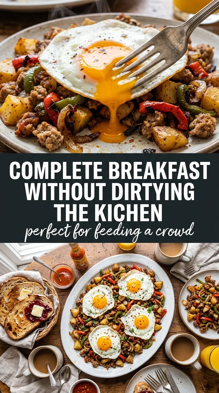 Blackstone Breakfast Hash crispy potatoes sausage peppers