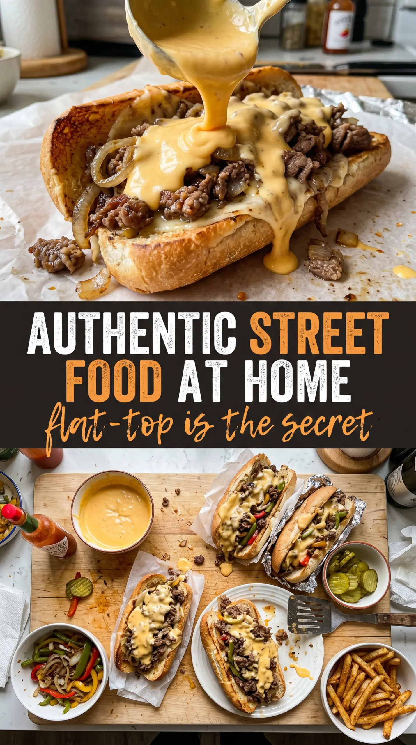 Blackstone Philly Cheesesteak Sandwiches cheesy savory grilled