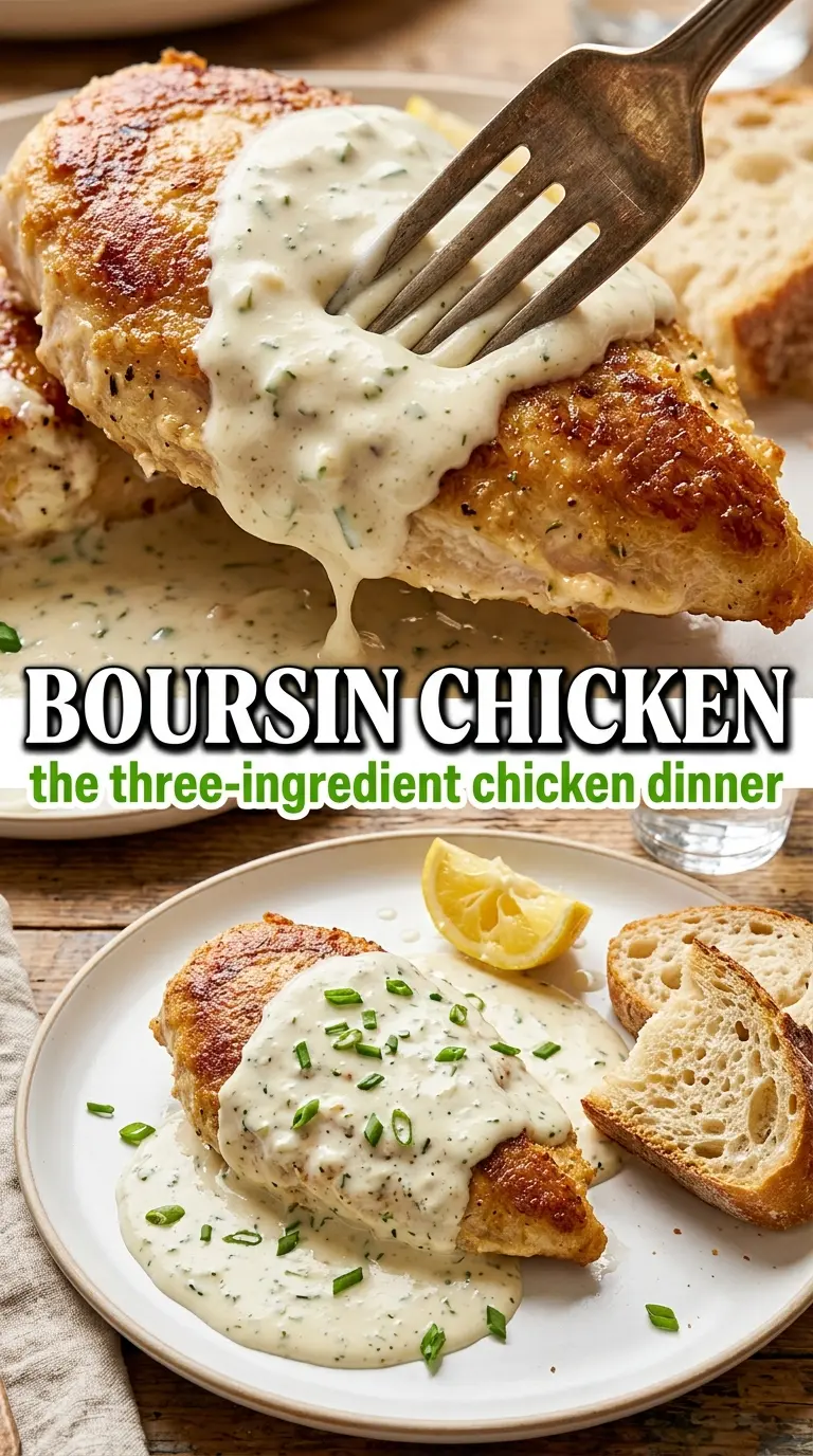 Boursin chicken creamy herb garlic