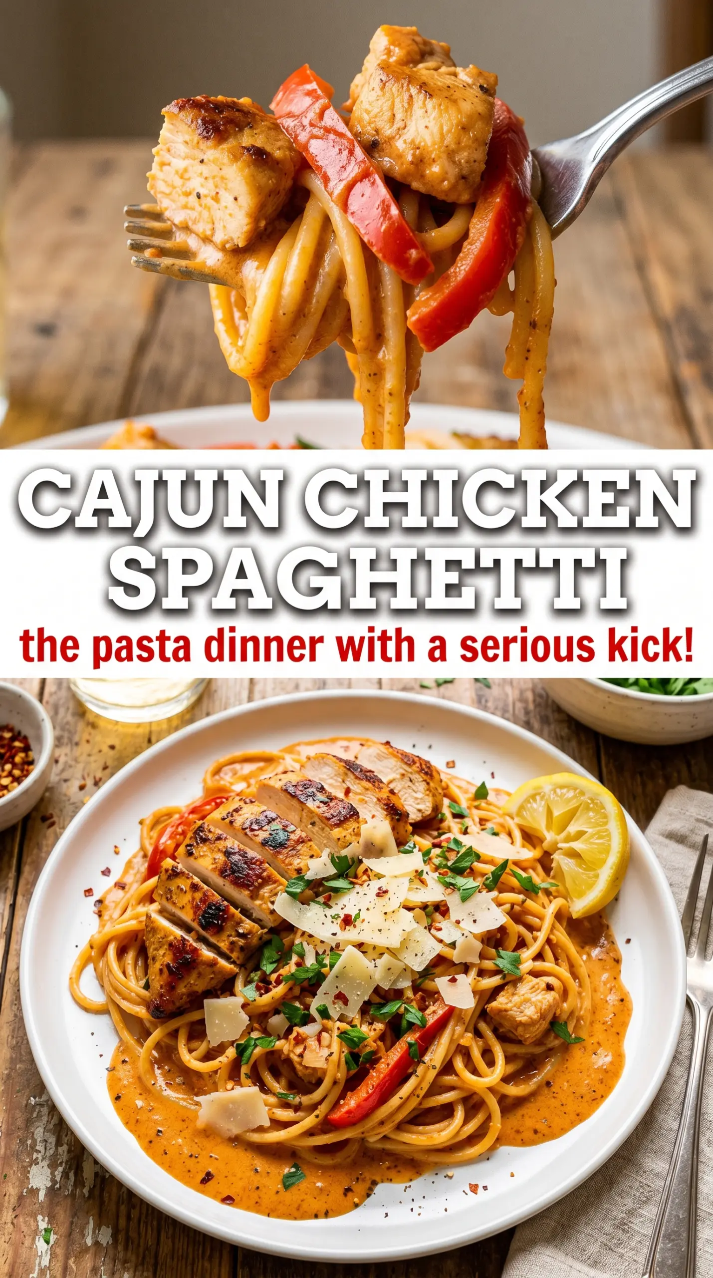 Cajun Chicken Spaghetti smoky creamy