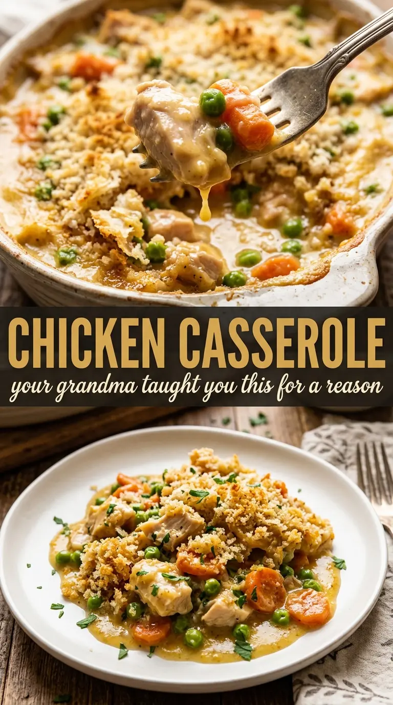 Chicken Casserole creamy crunchy