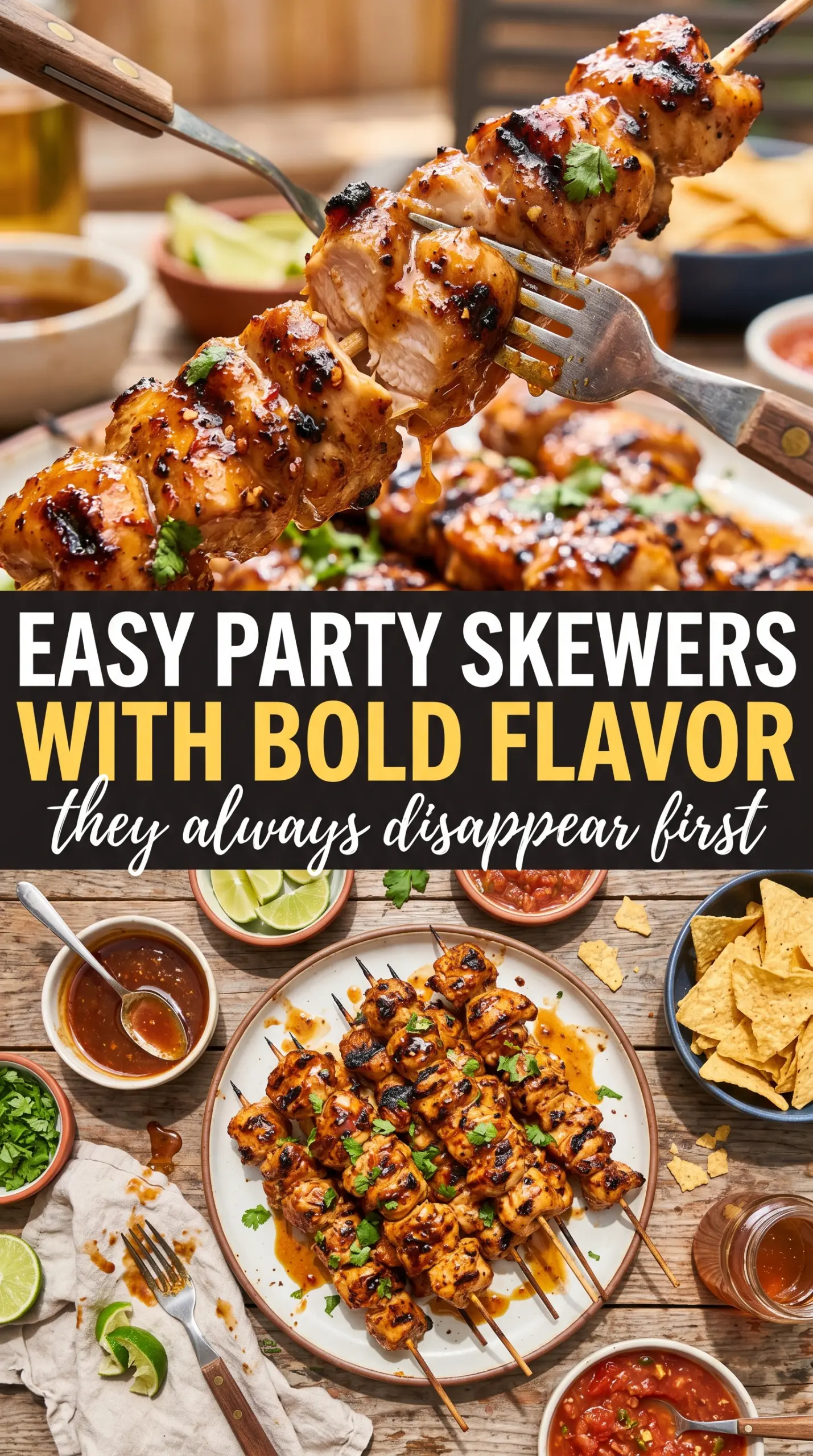 Chipotle Honey Chicken Skewers smoky sticky grilled