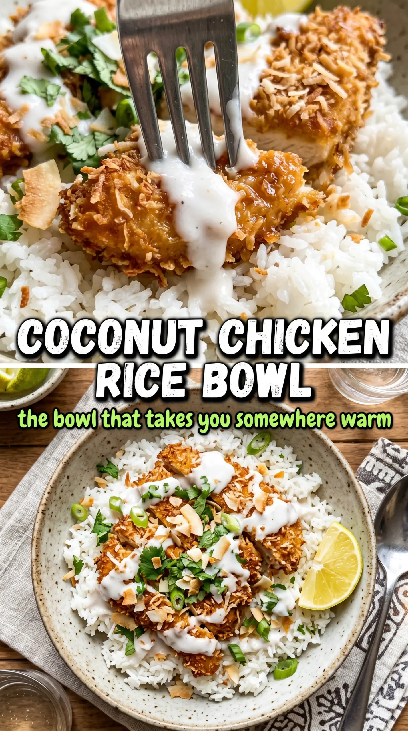 Chicken stir fry or bowl with vegetables