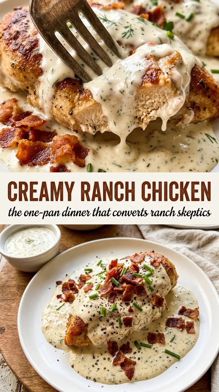 Creamy Ranch Chicken creamy tangy skillet