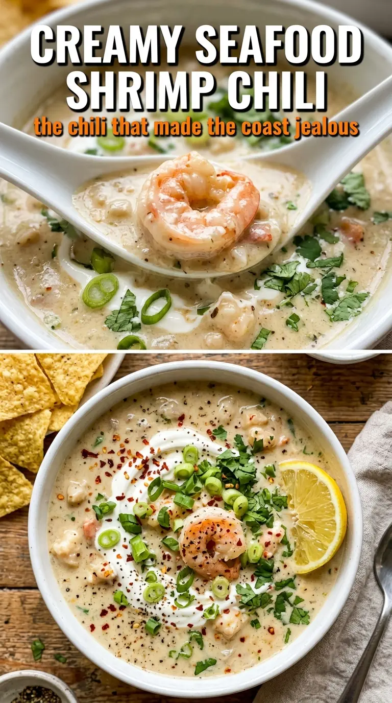 Creamy Seafood and Shrimp Chili smoky creamy