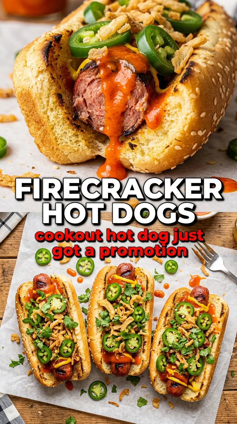 Firecracker Hot Dogs spicy grilled jalapeño