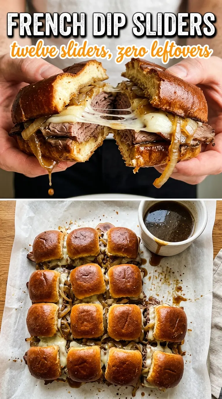 French dip sliders golden roast beef provolone
