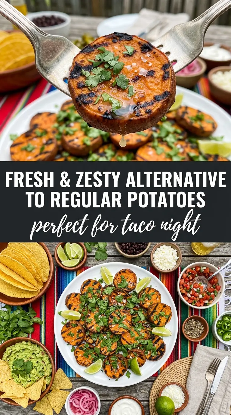 Grilled Cilantro-Lime Sweet Potatoes charred, buttery, fresh
