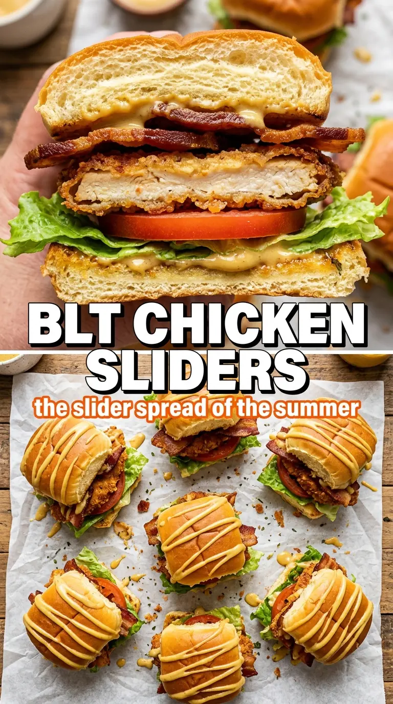 Honey Mustard BLT Chicken Sliders buttery, savory, golden